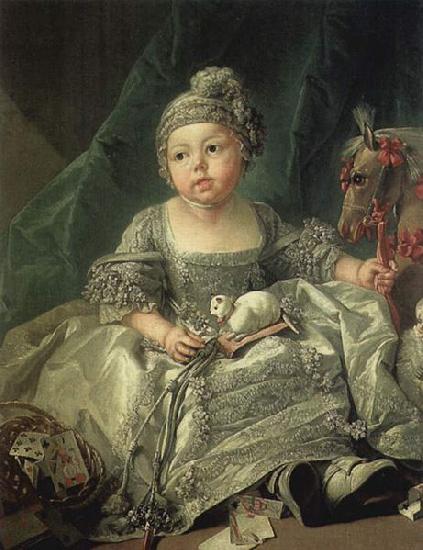 Francois Boucher Portrait of Louis Philippe of Orleans as a child oil painting picture